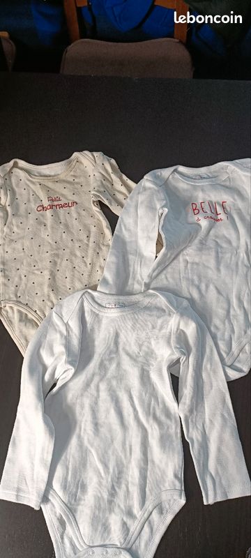 Lot de 3 body manche longue Manon et valentin (image 4)