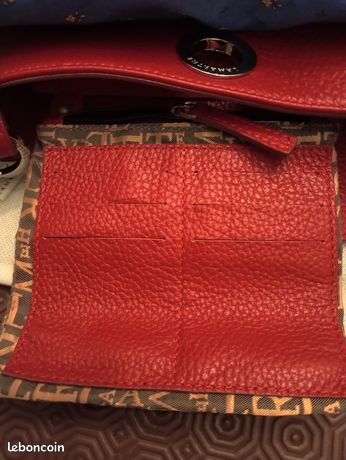 Mini Sac Bandoulière Rouge Didier Lamarthe - En Cuir, Jamais Porté