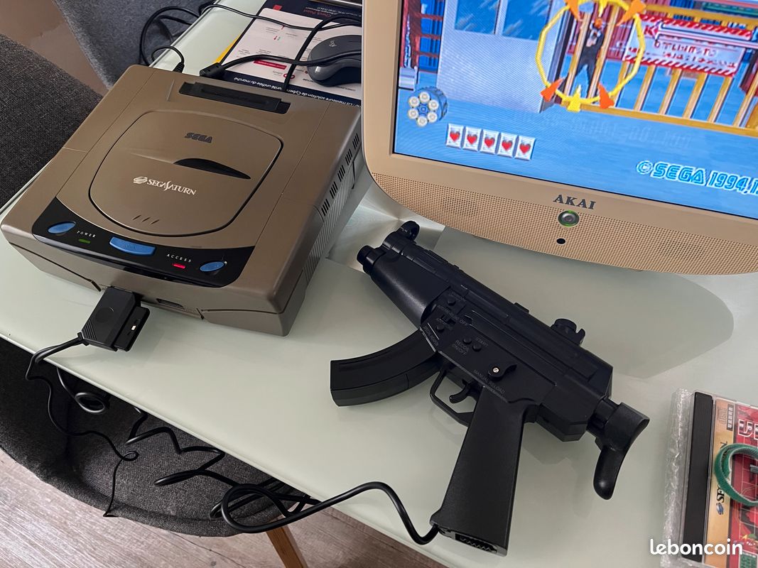 Eraser Gun PS1 & Saturn Dual-Use Controller ( en boite ) + Adaptateur AV PS1 (image 7)