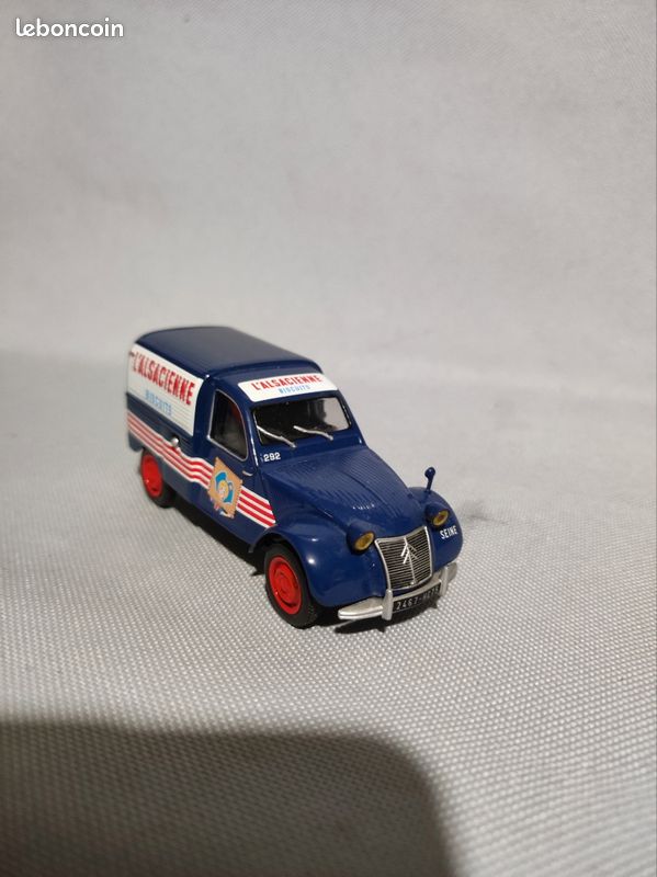 rare MINIALUXE PARIS 454/500 CITROEN 2CV CAMIONNETTE GRISE 1/43 #38-2 IN BOX