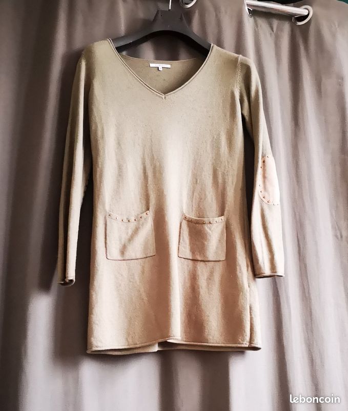 Robe tunique Kaki -Marque VERTIGO T.38/40 (image 1)