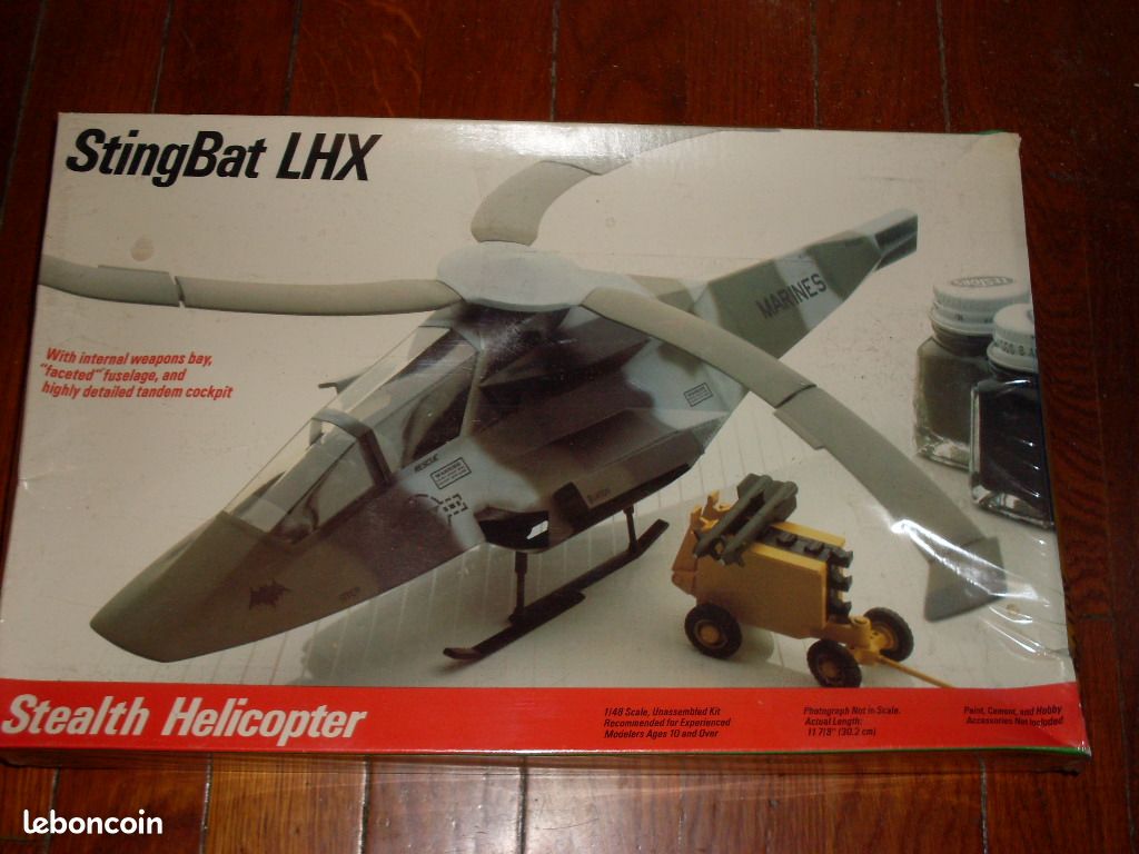 Maquette Italeri 1/48 - Hélicoptère Stealth Stingbat LHX - Occasion
