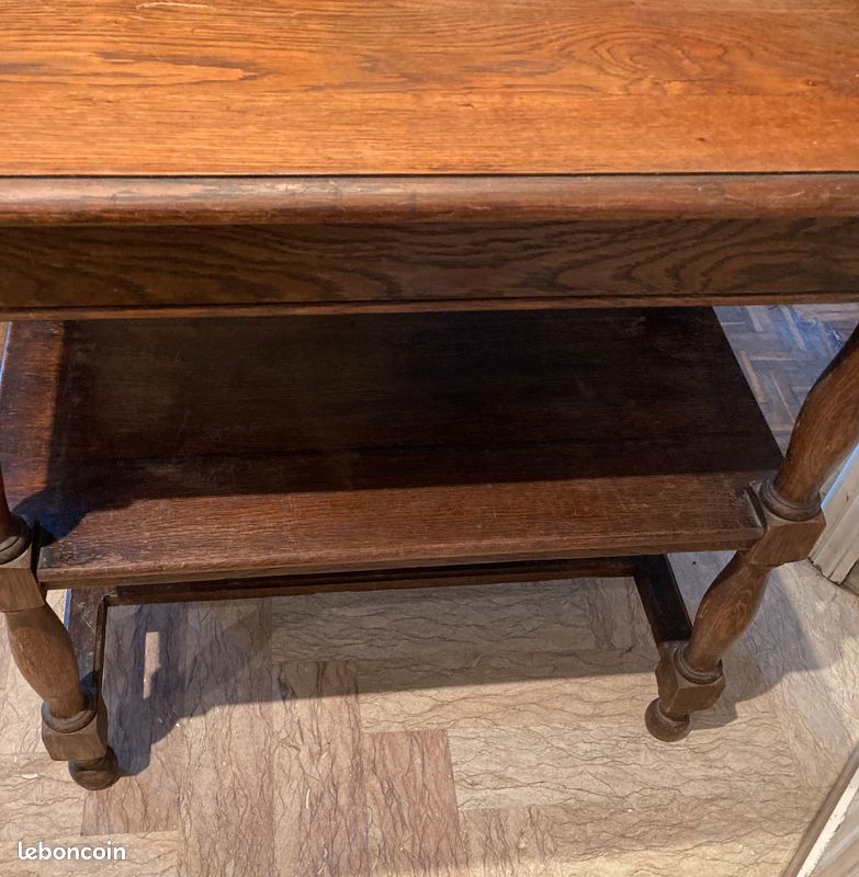 Table de style Louis XIV, en noyer massif , XVIIIe siècle (image 7)