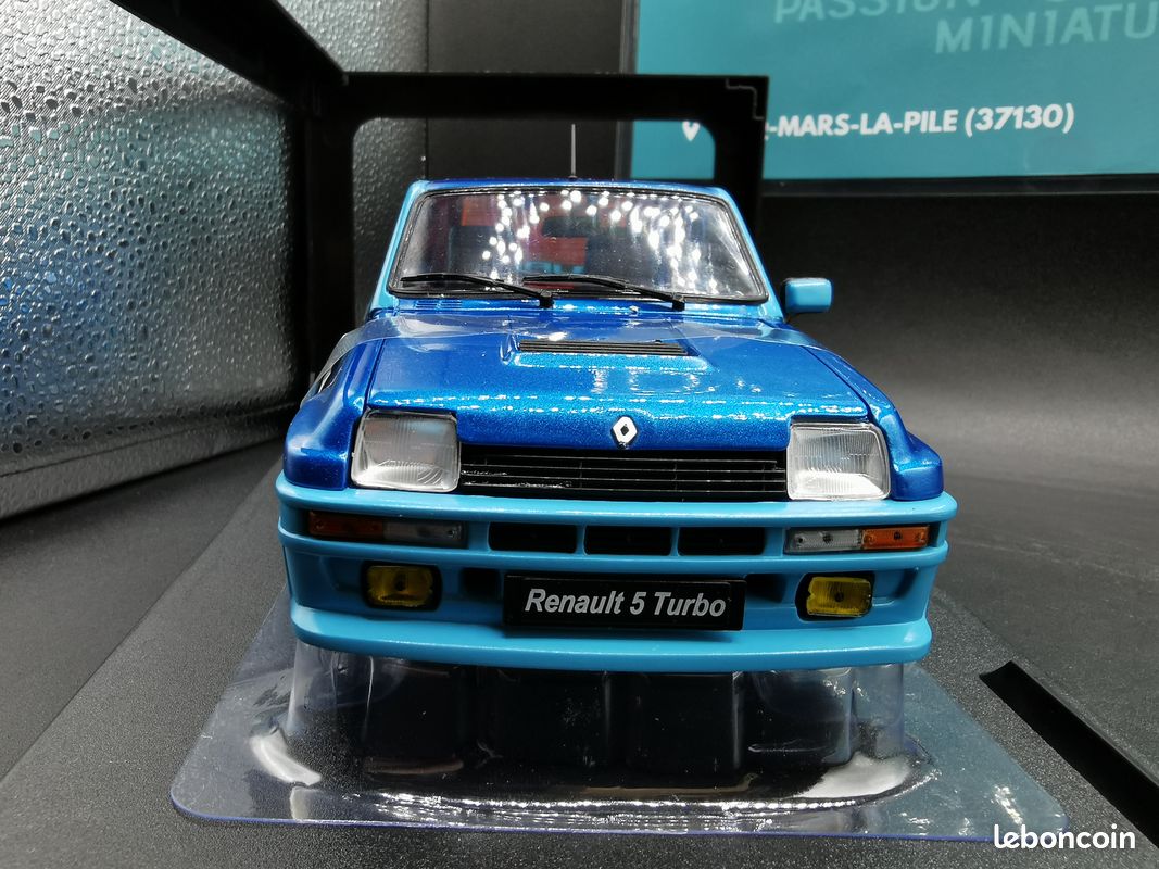 SOLIDO - REN 5 Turbo - 1981-1/18, Blue SOLIDO - REN 5 Turbo - 1981-1/18, Blue