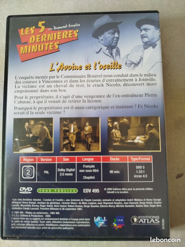 DVD "Les 5 dernières minutes" et "Le boulet" (image 5)