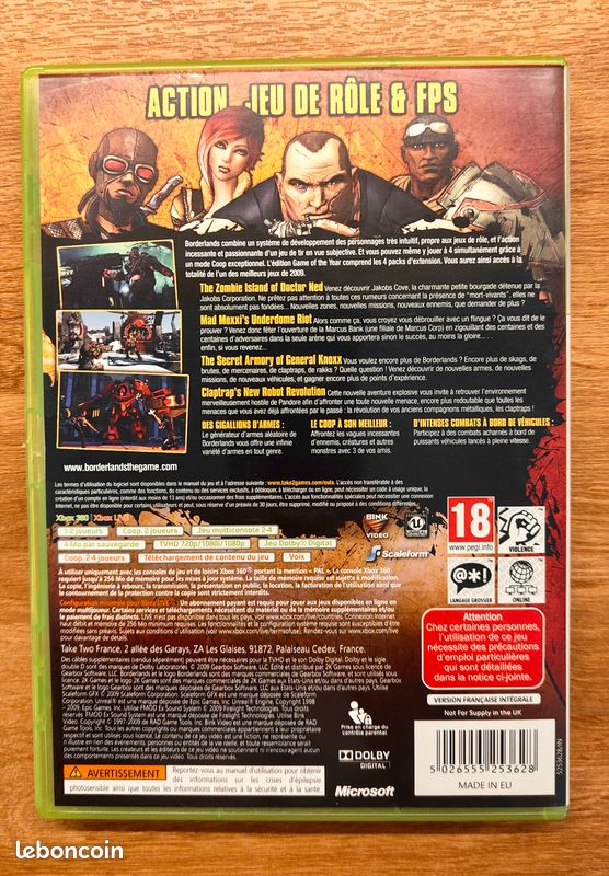Borderlands Edition game of the year - ENSLAVED ODYSSEY TO THE WEST - Call of Duty GHOSTS (image 2)