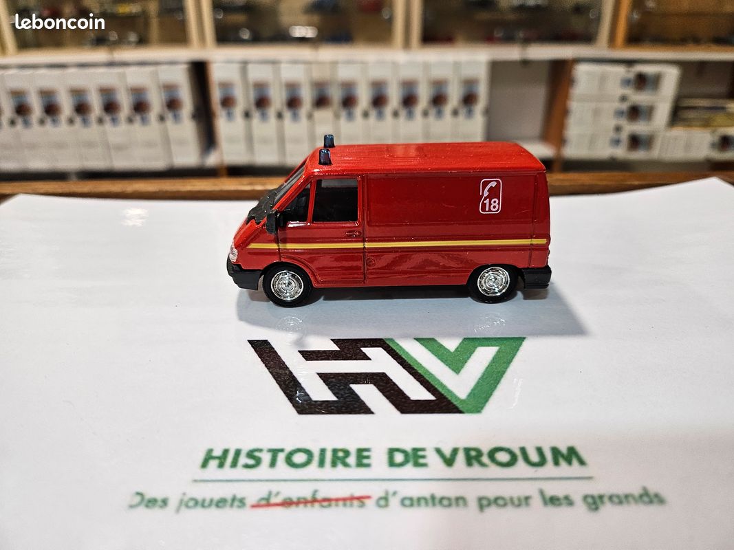 Norev 1/43 – Renault Trafic DCI 100 – Pompiers 18 – Miniature Occasion Sans Boîte