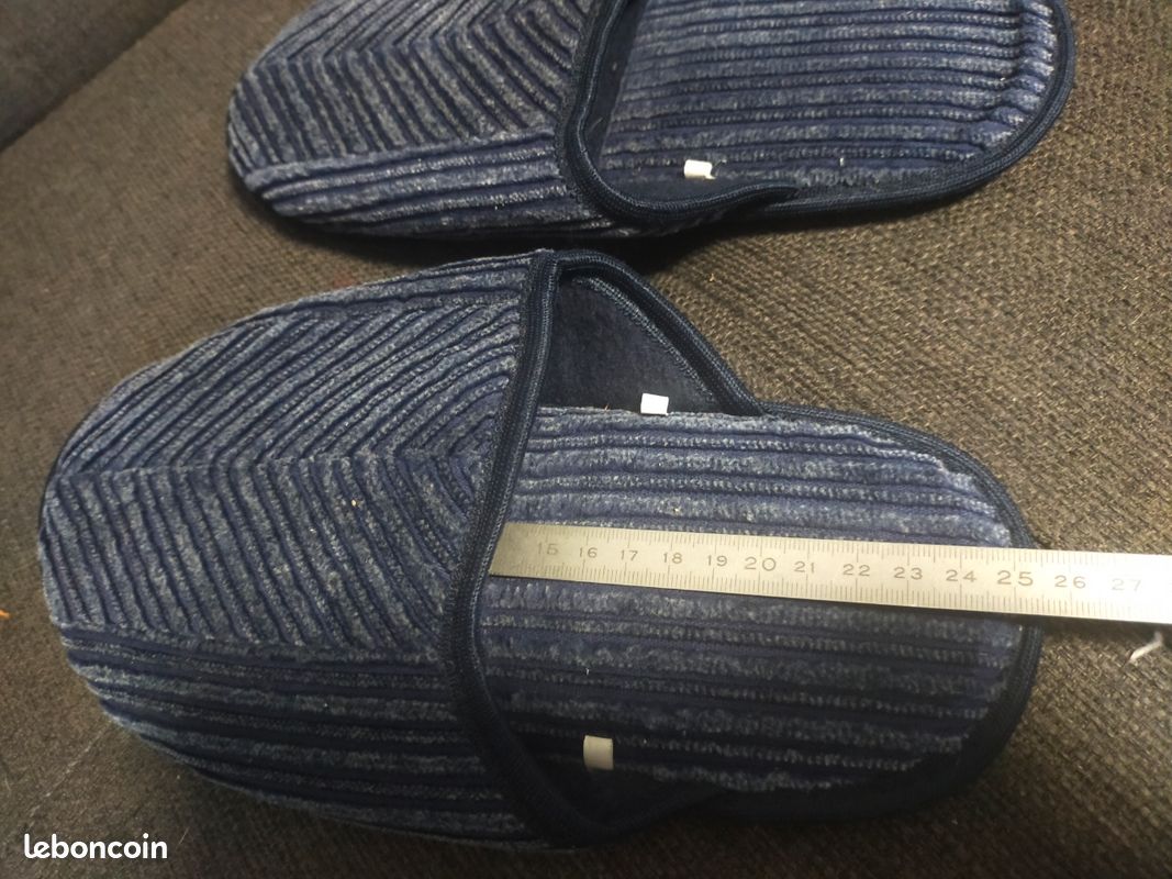 Chaussons homme neufs T 42 bleu (image 7)