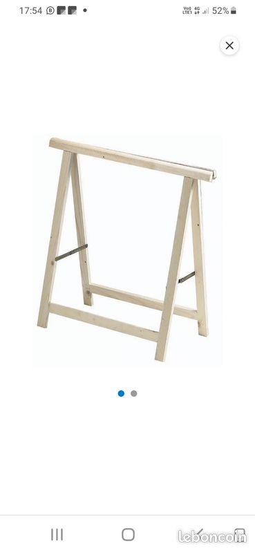 Lot de 5 Tréteaux bois (image 1)