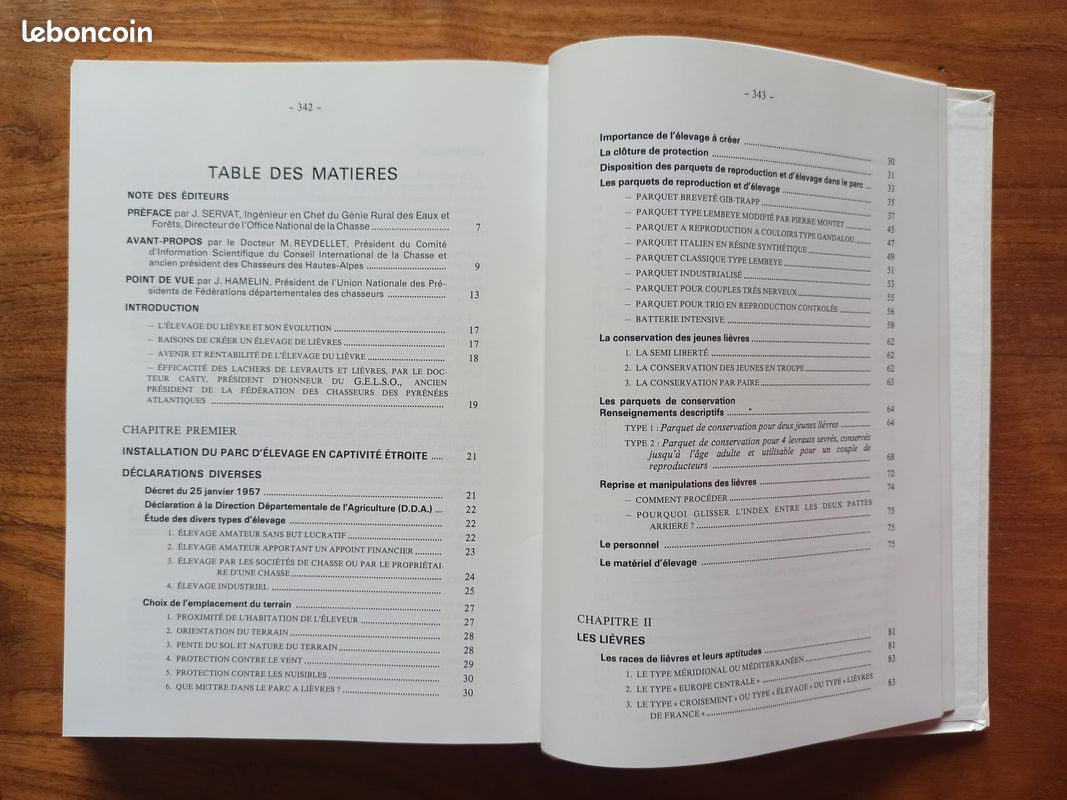 Comment créer et conduire un élevage de lièvres. Bernard Olier et Pierre Montet. Éditions La maison rustique / Société Nouvelle France-Gibier. 1987. Septième édition (image 15)