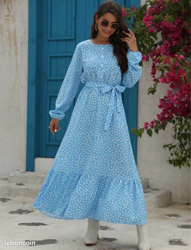Vêtements Robe Col Rond Femme Européenne Et Américaine Vêtements