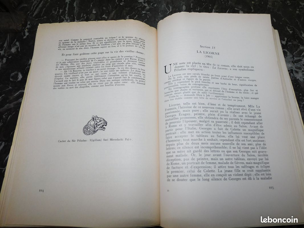 La pensée et les secrets du sâr joséphin péladan bertholet 1958 rose-croix occultisme ésotérisme art (image 8)