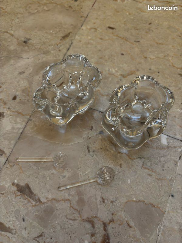 Salière et poivrière cristal (image 2)