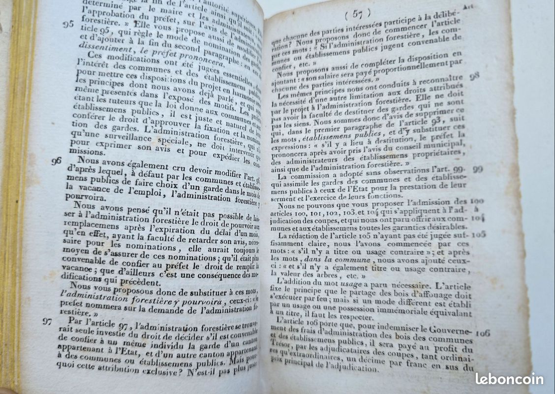 CODE FORESTIER EXPLIQUÉ PAR LES MOTIFS ET LA DISCUSSION Chauveau, A. 1827 (image 11)