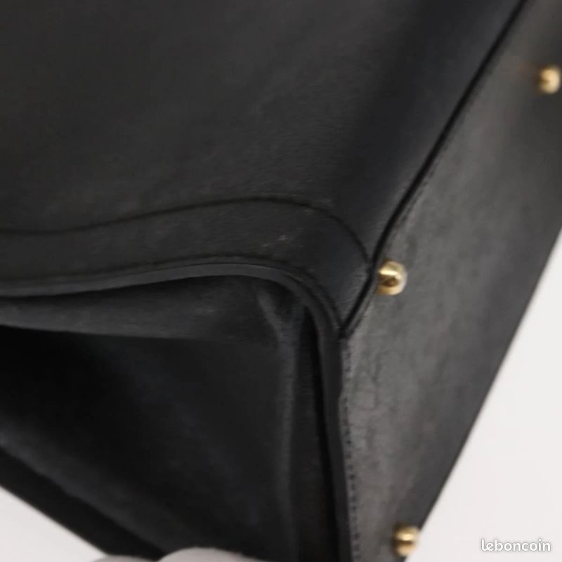 Sac à main GUCCI Bamboo en cuir Noir/Doré 0021186 0260 FM18 (image 10)