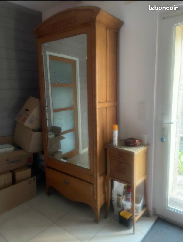 Armoire bonnetiere + chevet (image 1)