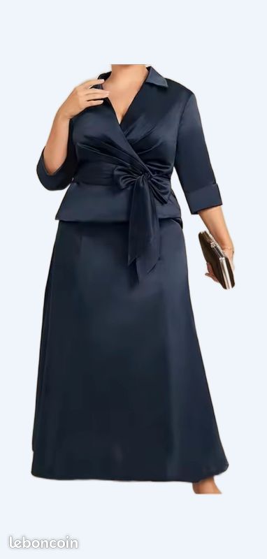 Ensemble Femme Virginie Paris - Taille 42 à 48 (XL) - Bleu - Soirée/cérémonie - Polyamide - Occasion Très Bon état