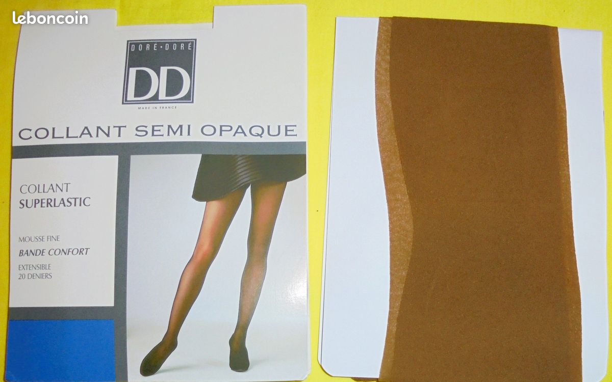 Bas nylon ERGEE Party 400 coloris Soleil. Taille 4. Stockings West