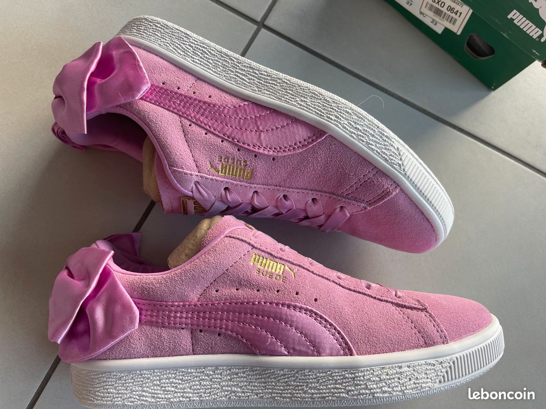 Leboncoin Chaussure Puma Puma Suede Rose 38 Baskets