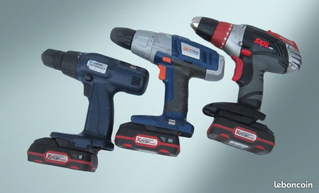 Adaptateur universel pour batterie Parkside X20Vteam ou PAP 20 A1