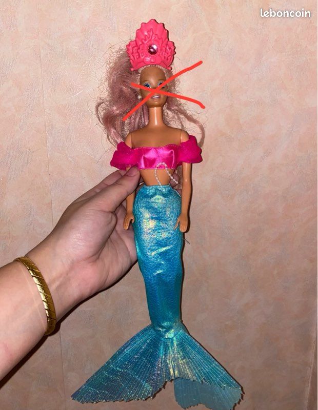Vêtements poupée Barbie MATTEL Bleu et Or Haute Couture Ref 3278 vi