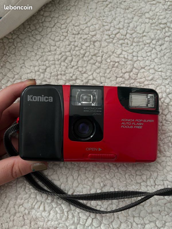 Appareil photo argentique Konica Pop-Super rouge - Photo, audio & vidéo