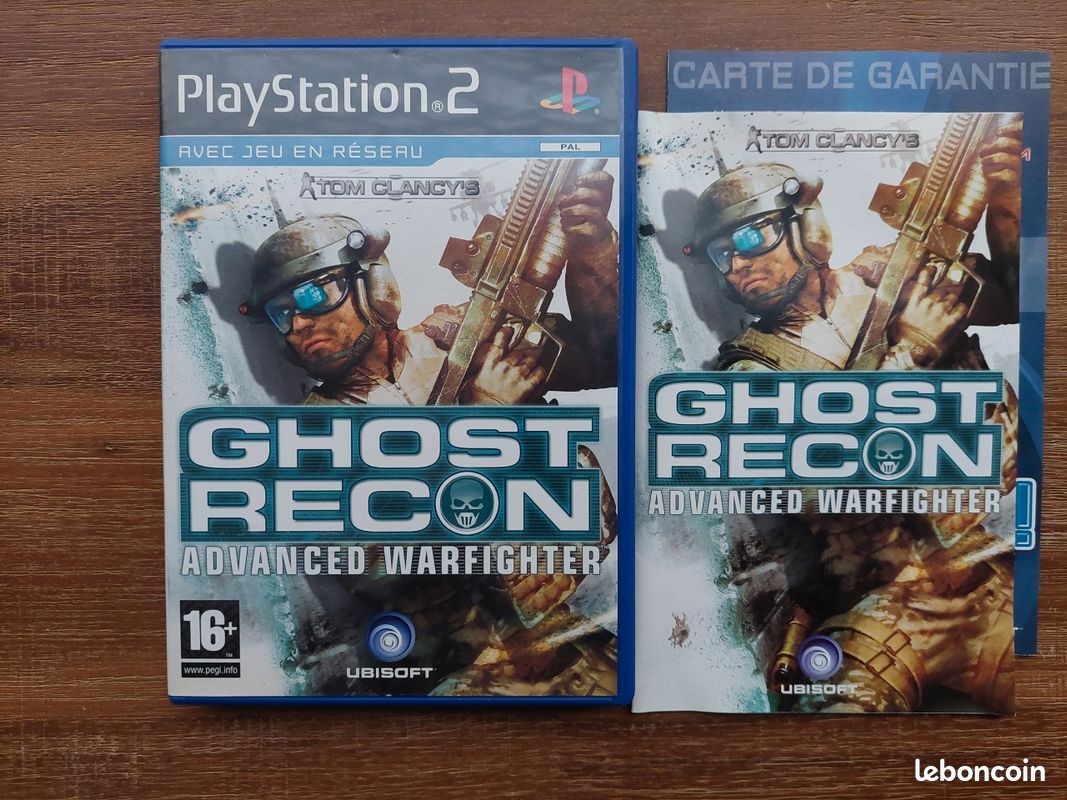 Jeu Ghost Recon Advanced Warfighter PS2 - Complet PAL, Très Bon état