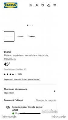 Meuble tv besta burs ikea noir (image 5)