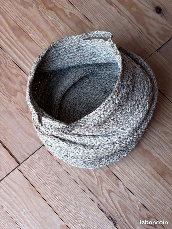 Panier en jonc de mer avec anses (image 3)