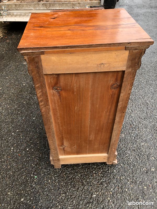 Armoire Louis Philippe En Noyer Massif, Fin 19ème Siècle
