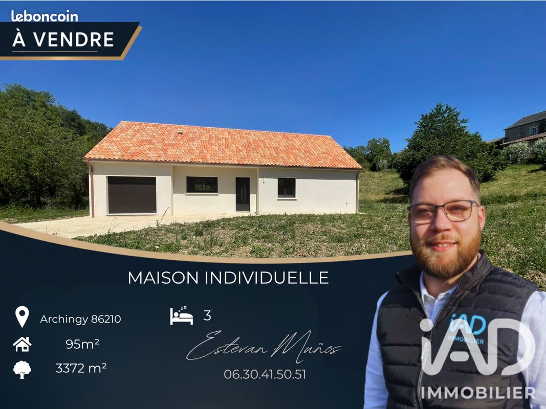 Maison 4 pièces 95 m² · à Archigny · 95 m² · 210 000 €