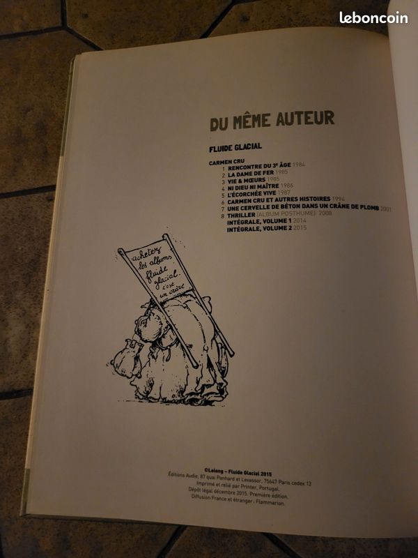 BD Carmen Cru tirage limité, Lelong. 40 ans Fluide Glacial (image 3)
