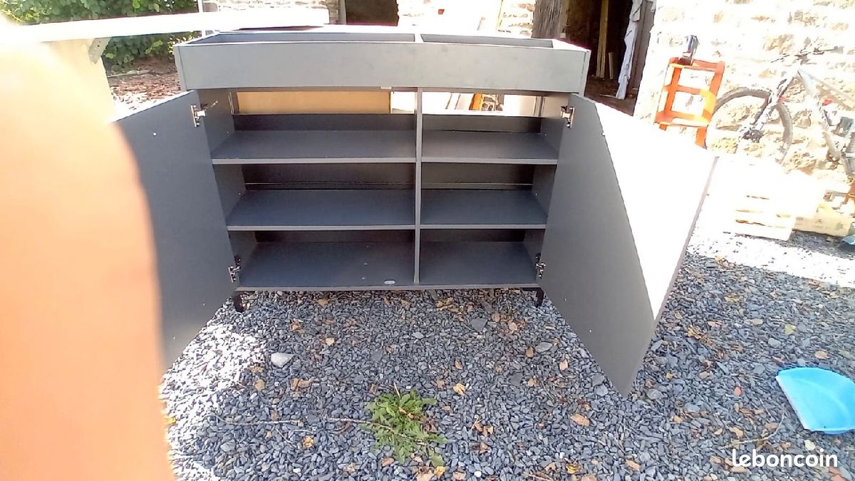 Meuble cuisine avec table mange-debout (image 2)