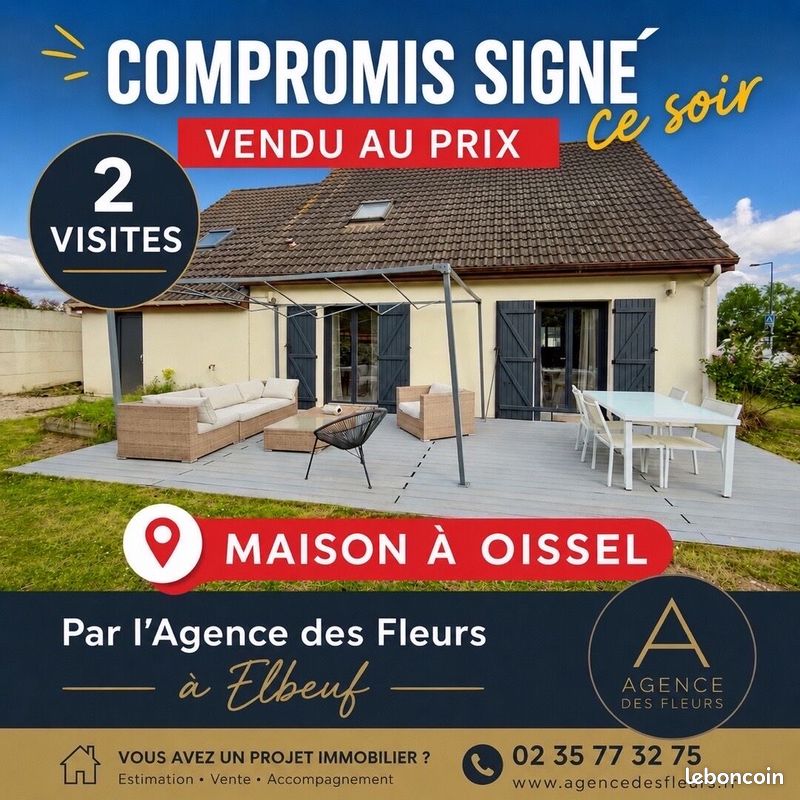 Maison 5 pièces 100 m² · à Oissel · 100 m² · 257 000 €