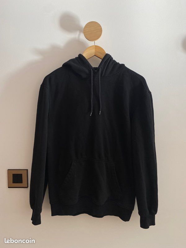 Sweat à capuche Hoodie Relaxed Fit Basic noir H&M Vêtements