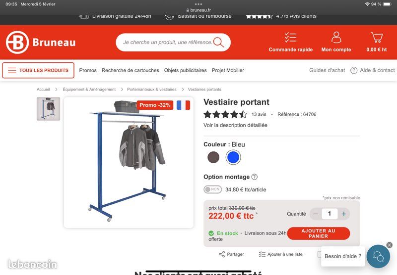 Vestiaire portant ( prix non négociable) (image 7)