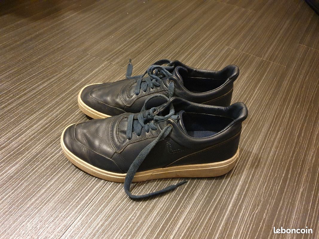 Sneackers Diesel Bleu Marine Cuir Taille 40 (image 4)