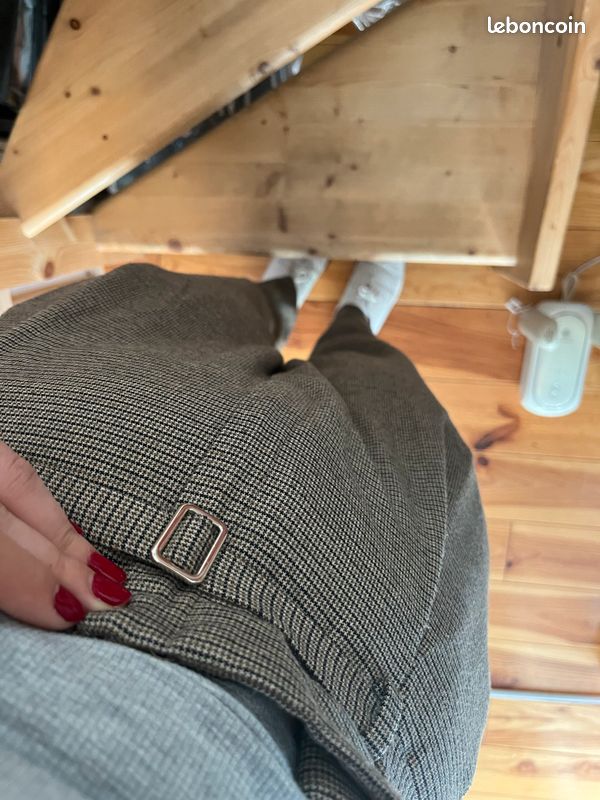 Pantalon Zara carreaux marrons (image 4)