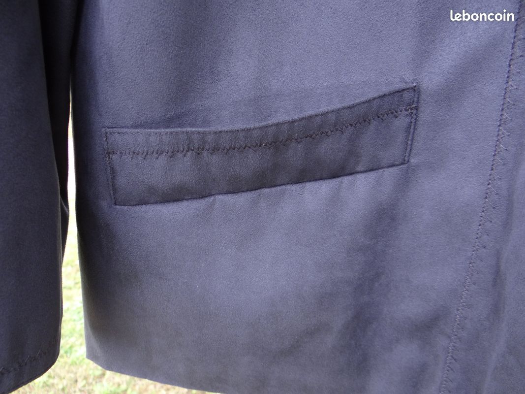Veste blazer Claude Havrey T 50 coloris marine neuve (image 7)