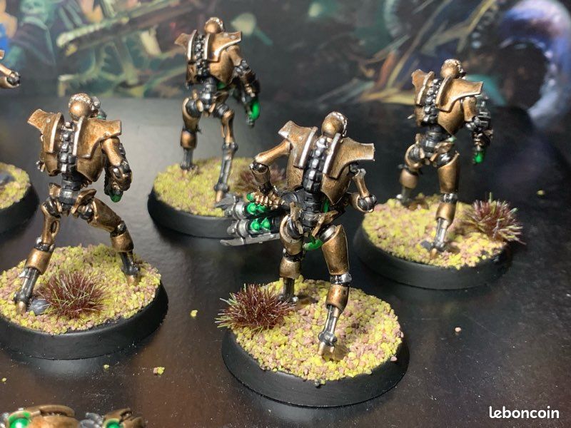 Guerriers + nuées de scarabées peints - NECRON - Warhammer (image 9)