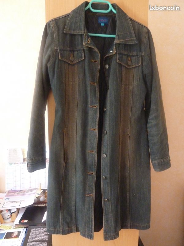 Manteau en jean bleu jauni NEW LOOK Jeans T36 Vêtements