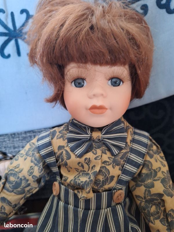Lot De 5 Perruques En Cheveux Naturels Pour Poupées Anciennes (Très Bel état)