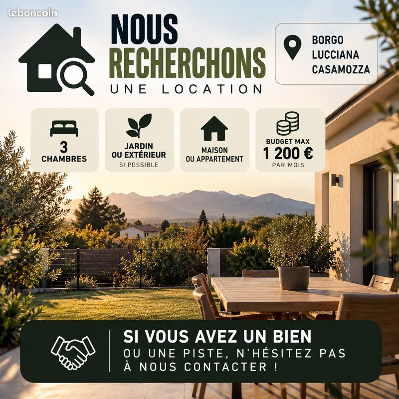 Maison 4 pièces 90 m² · à Borgo · 90 m² · 1 200 €/mois