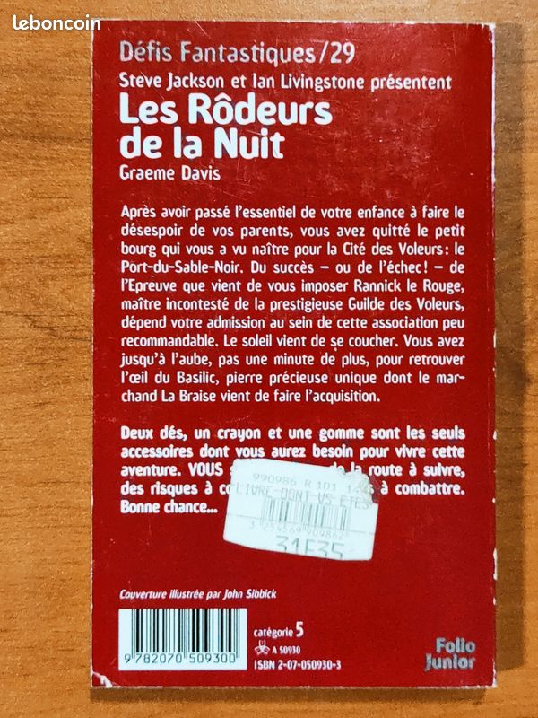 Les rôdeurs de la nuit un livre dont vous êtes le héros ldvelh (image 2)