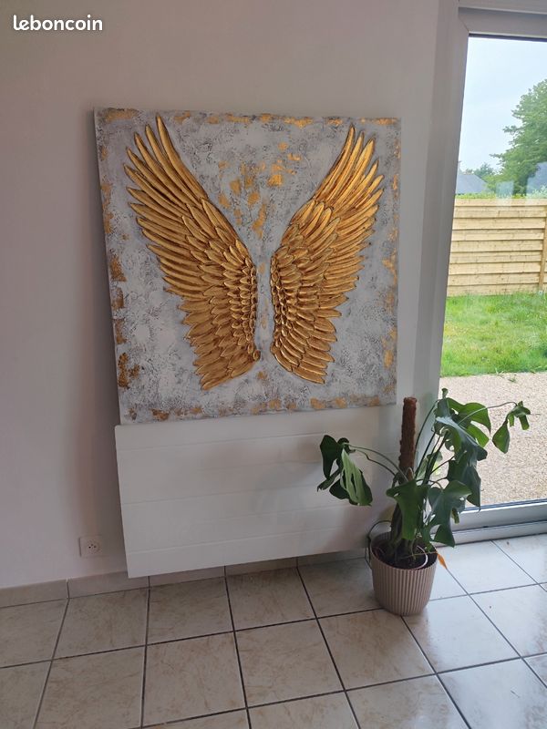 Cadre ailes anges dorées (image 1)