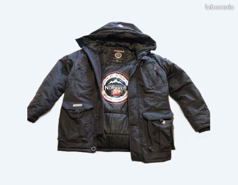 Manteau parka NORWAY Géographical HOMME noir Vêtements