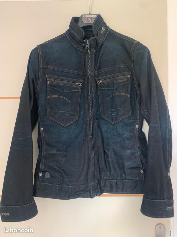Veste En Jean G-STAR RAW TAILOR Taille 50 L - Bleu Délavé, état Parfait