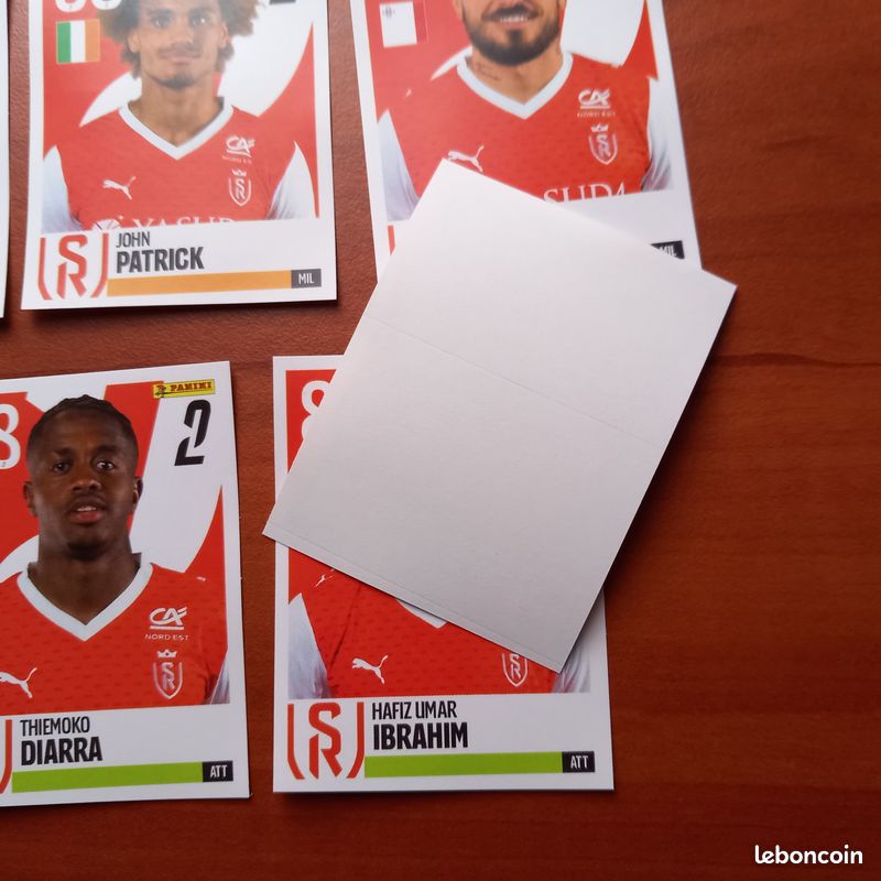 Panini Foot 2024 - Équipe Complète De Reims - Autocollants Ligue 1
