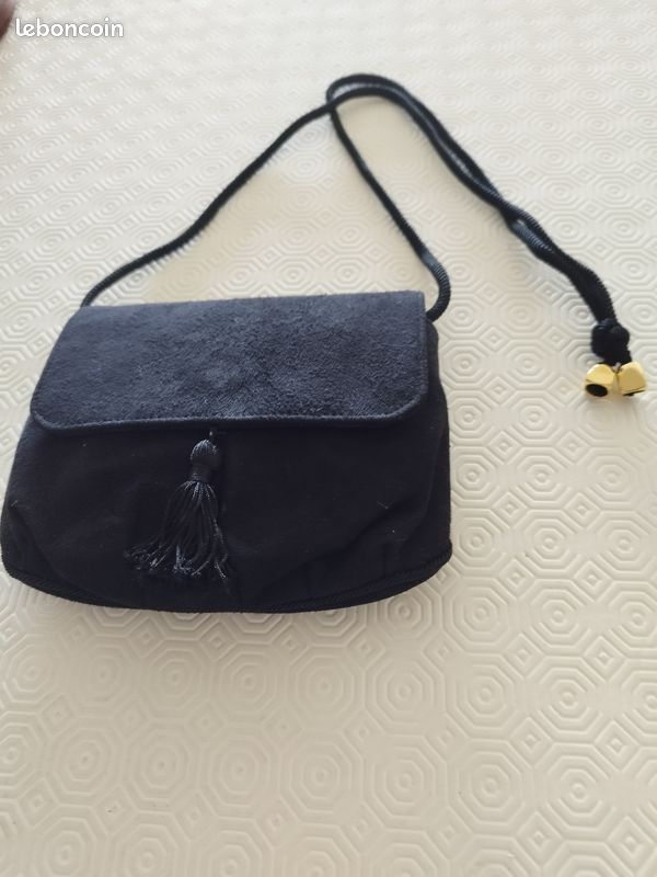 Pochette noire suédée - Accessoires & Bagagerie