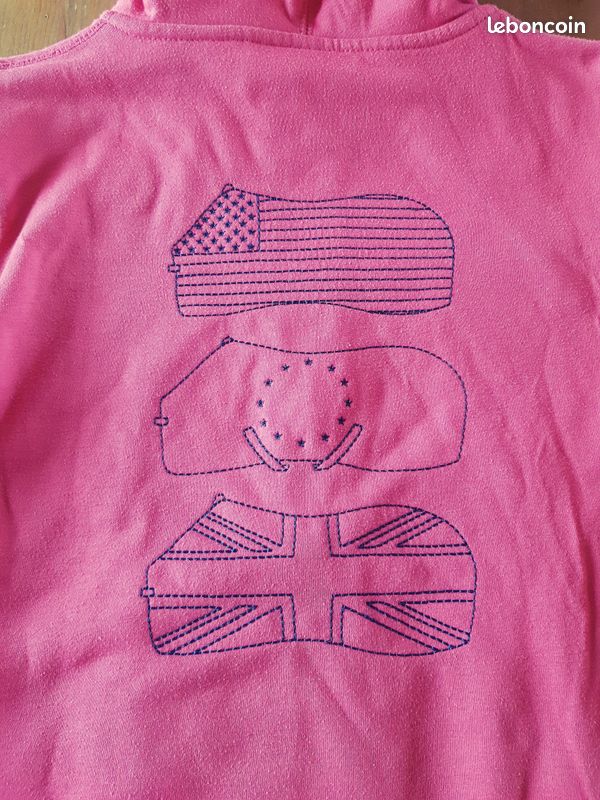 Veste sweat équitation Equithème rose 14 ans (image 2)